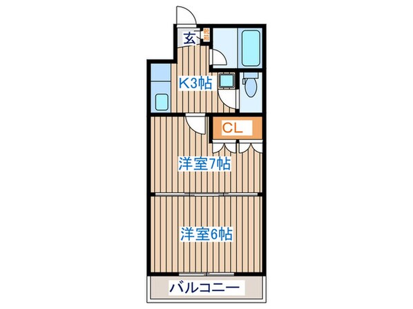 イ－グルハイツ萩野町の物件間取画像